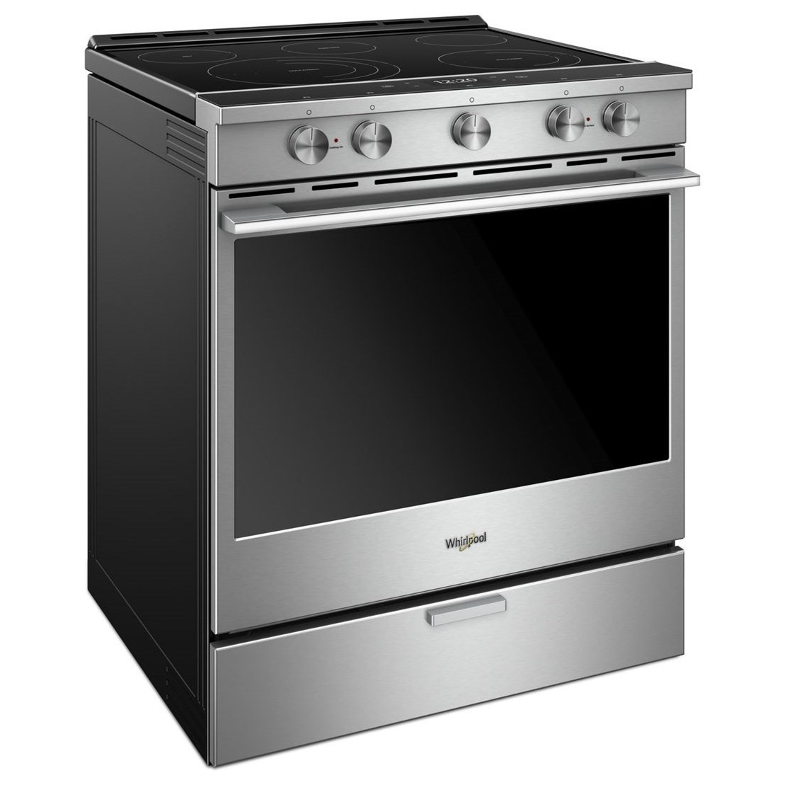 Whirlpool 6.4 Cu. Ft. Smart Contemporary Handle Slidein Electric Range